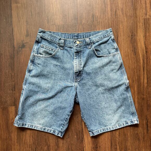 Wrangler Carpenter Denim Work Shorts – Men’s 33 – Utility Vintage Style - Picture 1 of 9